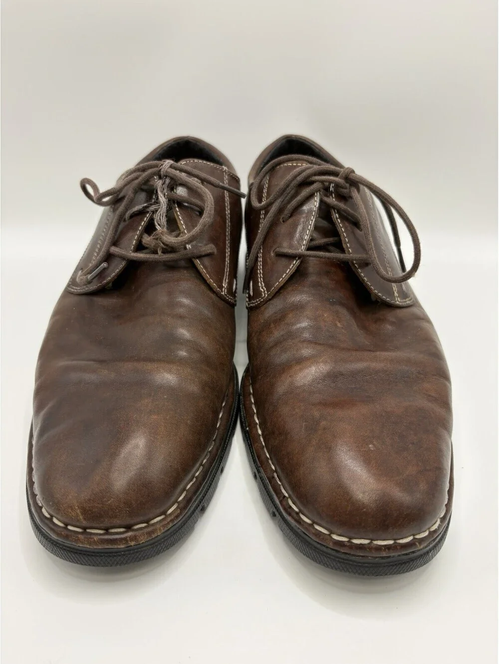 Cole Haan NikeAir Oxford Brown Leather Men's Shoes Size 10.5 M